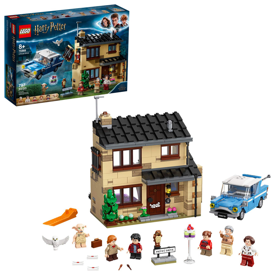 LEGO Harry Potter 4 Privet Drive 75968; Fun Children’s Building Toy for Kids Who Love Harry Potter Movies, Collectible Playsets, Role-Playing Games and Dollhouse Sets (797 Pieces)