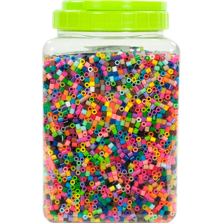 Perler Beads Bulk Assorted Multicolor Fuse Beads for Kids Crafts, 22000 pcs