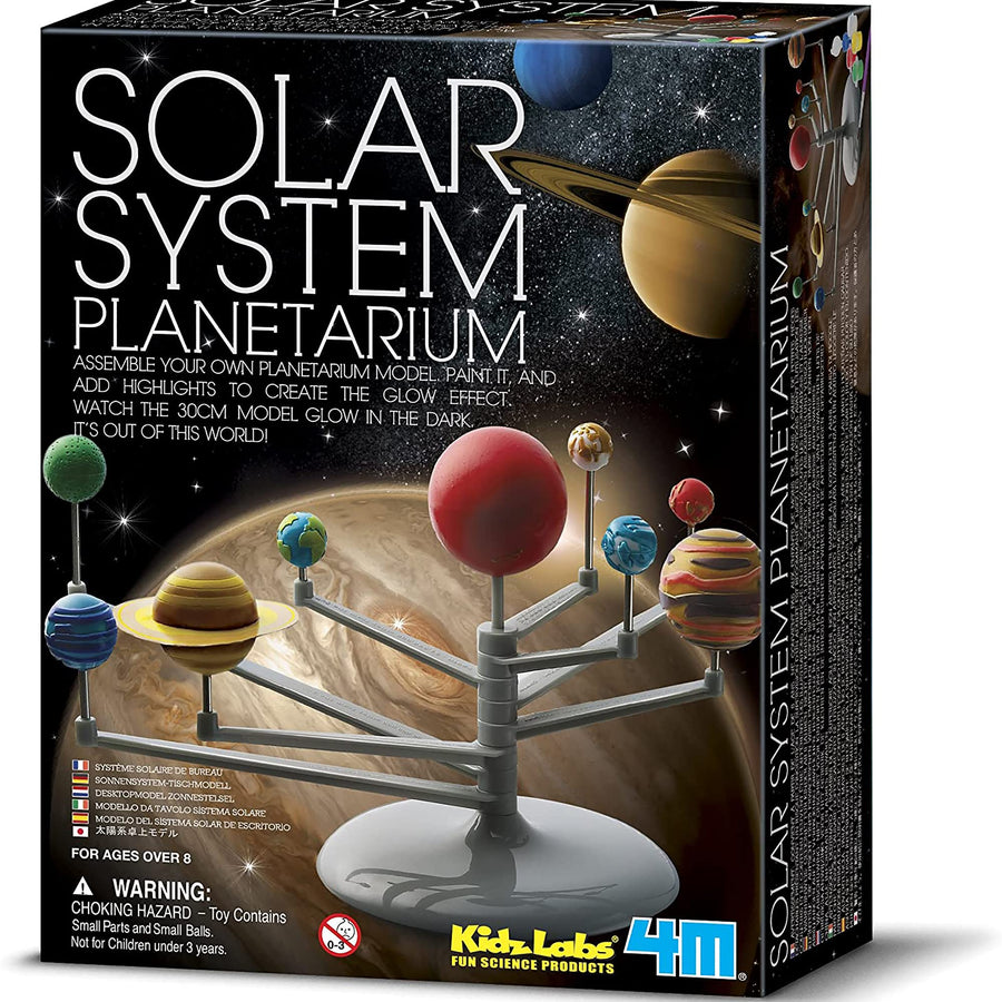 4M 3427 Solar System Planetarium - DIY Glow In The Dark Astronomy Planet Model Stem Toys Gift for Kids & Teens, Girls & Boys Multicolor, 1 EA