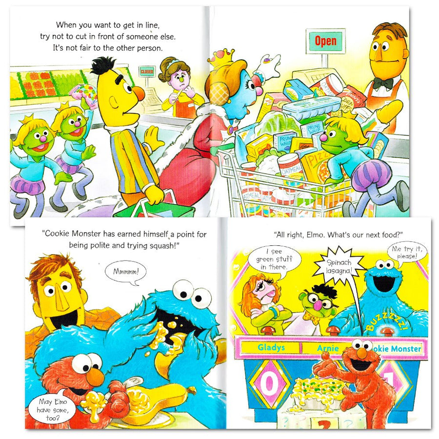 Sesame Street Elmo Manners Books for Kids Toddlers -- Set of 8 Manners Books