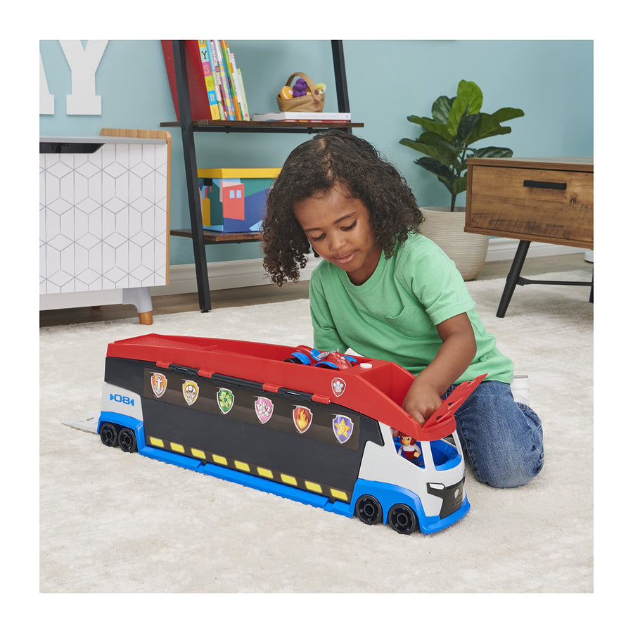 Paw Patrol, Transforming PAW Patroller with Dual Vehicle Launchers, Ryder Action Figure and ATV Toy Car, Kids Toys for Ages 3 and up