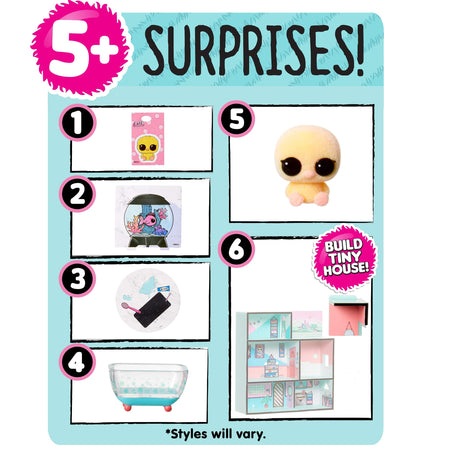 LOL Surprise Minis 3 Pack Bundle with Surprises Including 3 Fuzzy Tiny Animals and Furniture – Collect Series to Build a Mini LOL House