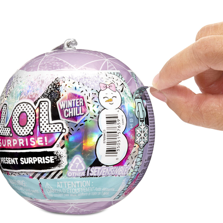LOL Surprise Winter Chill Dolls with 8 Surprises Including Collectible Doll with Winter Fashion Outfits, Accessories, Holiday Ornament Ball - Gift for Kids, Toys for Girls Boys Ages 4 5 6 7+ Years