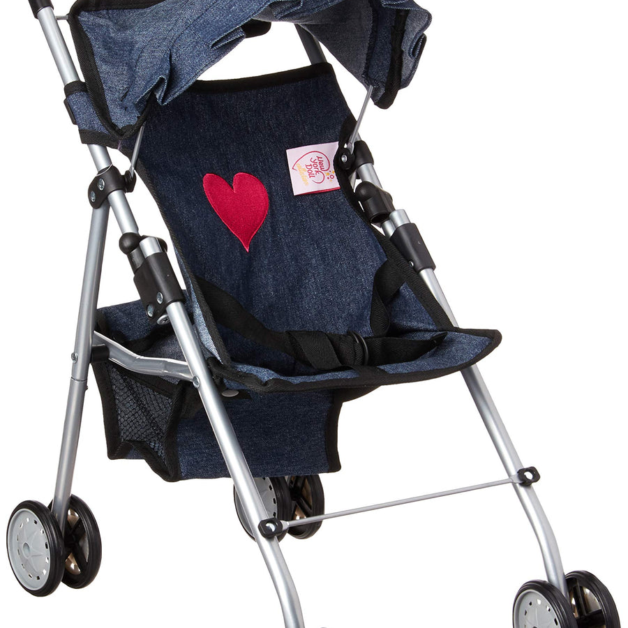 My First Doll Stroller Denim for Baby Doll
