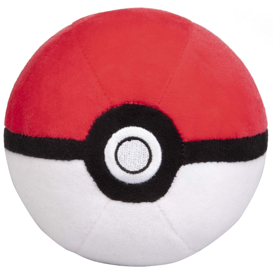 Pokémon 4" Pokéball Plush - Soft Stuffed Poké Ball with Weighted Bottom