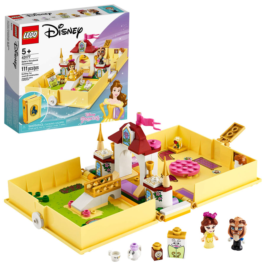 LEGO Disney Belle’s Storybook Adventures 43177 Creative Building Kit Toy (111 Pieces)