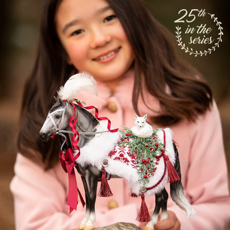 Breyer Horses 2021 Holiday Collection | Traditional Series Holiday Horse - Arctic Grandeur | Model #700124