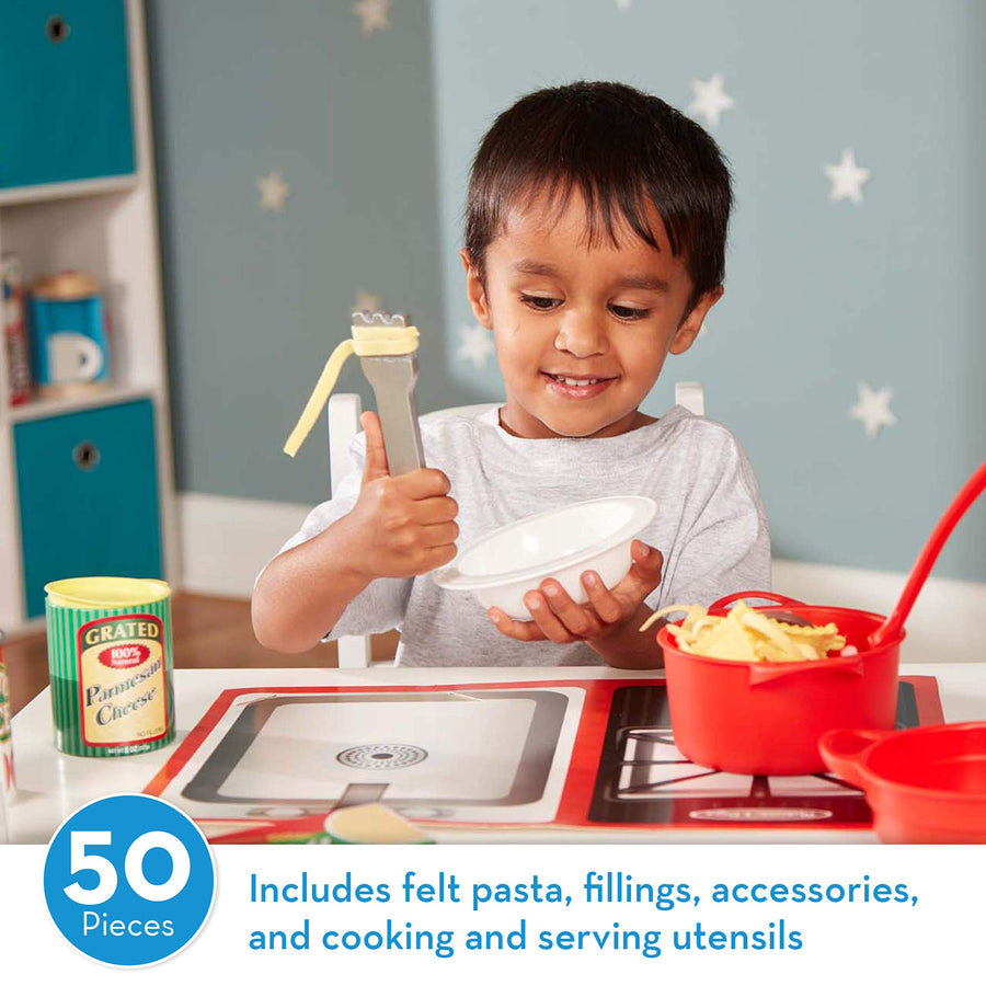 Melissa & Doug Prepare & Serve Pasta Play Food Set