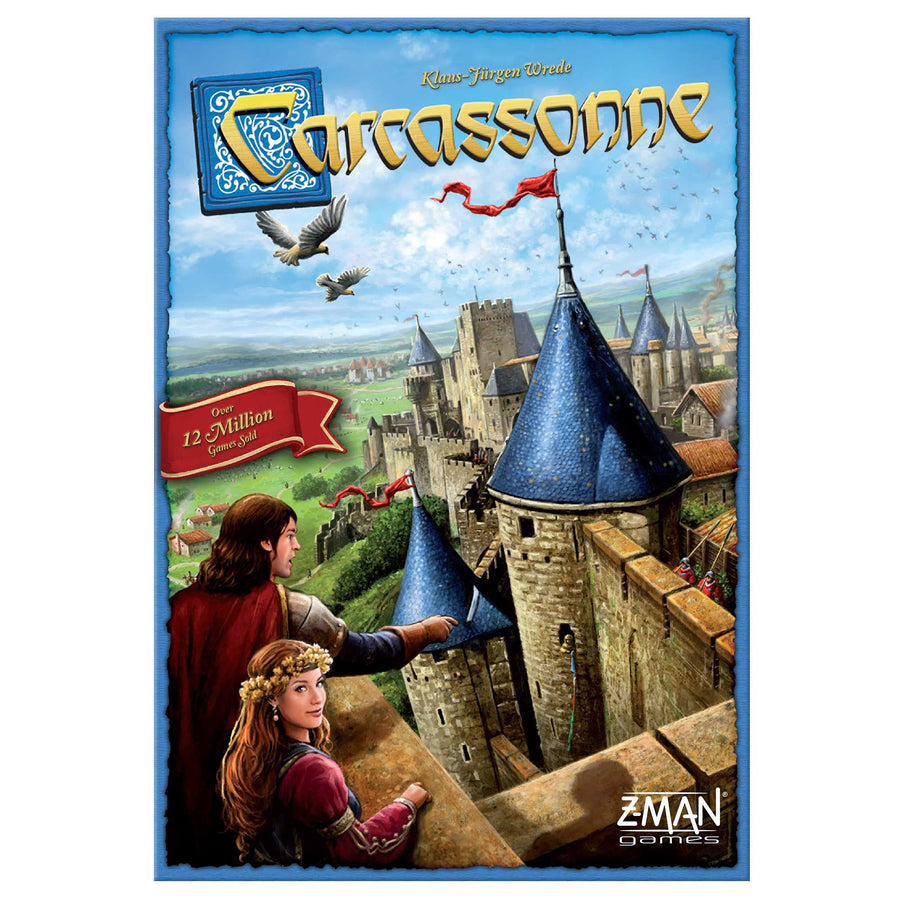Carcassonne Board Game (BASE GAME) | Family Board Game | Board Game for Adults and Family | Strategy Board Game | Medieval Adventure Board Game | Ages 7 and up | 2-5 Players | Made by Z-Man Games