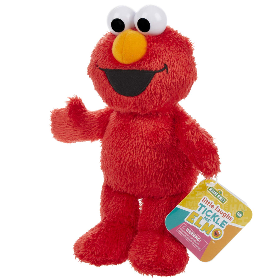 Sesame Street Little Laughs Tickle Me Elmo, Talking, Laughing 10-Inch Plush Toy for Toddlers, Kids 12 Months & Up