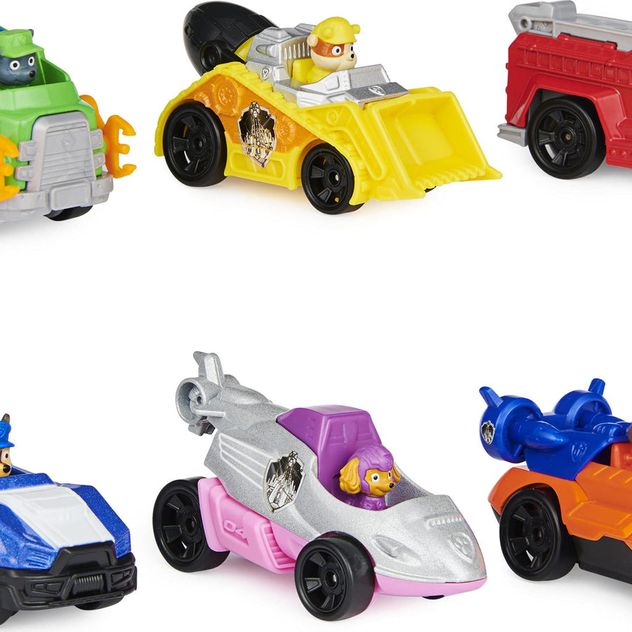 PAW Patrol, True Metal Movie Gift Pack of 6 Collectible Die-Cast Toy Cars, 1:55 Scale, Kids Toys for Ages 3 and up