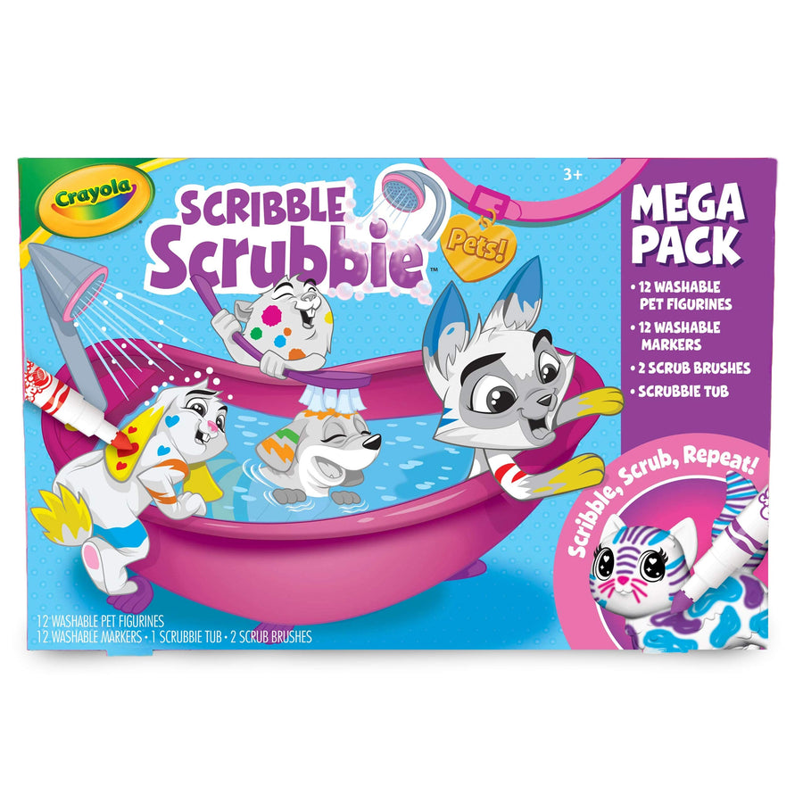 Crayola Scribble Scrubbie Pets Mega Pack, Animal Toy for Kids, Gift, Age 3+