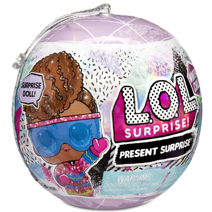 LOL Surprise Winter Chill Dolls with 8 Surprises Including Collectible Doll with Winter Fashion Outfits, Accessories, Holiday Ornament Ball - Gift for Kids, Toys for Girls Boys Ages 4 5 6 7+ Years