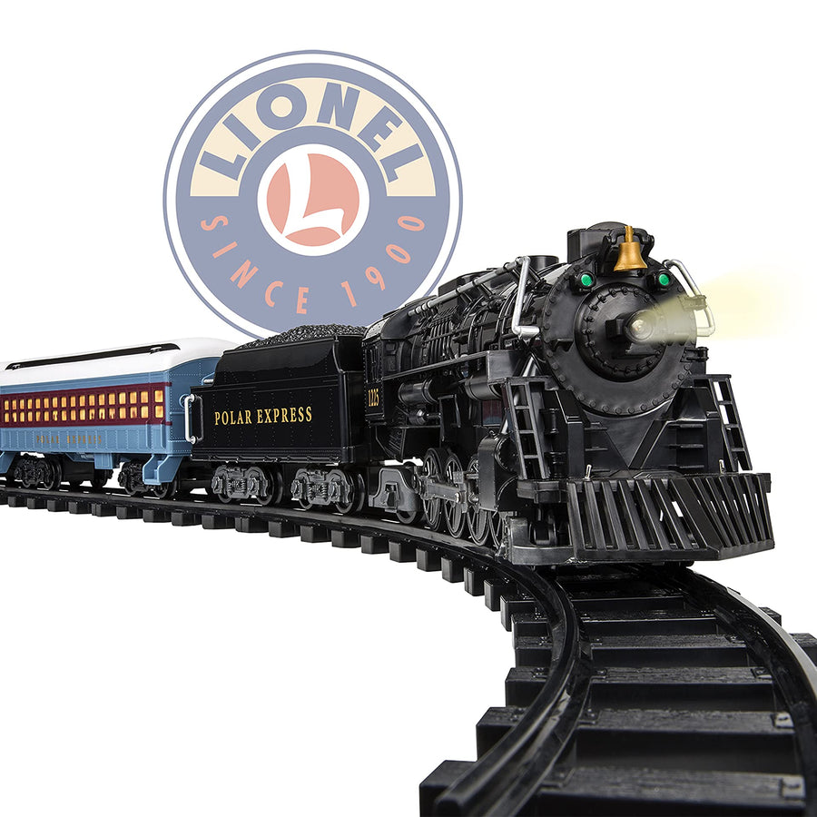 Lionel The Polar Express Ready-to-Play Set, Battery-Powered Berkshire-Style Model Train Set with Remote , Black