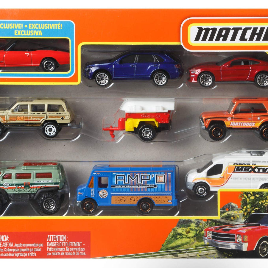 Matchbox 9-Car Gift Pack , Assorted (Styles May Vary)