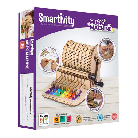 Smartivity Music Machine; Mechanical Action, Science, Engineering STEM and STEAM Building Kit for Kids Ages 8 and Up