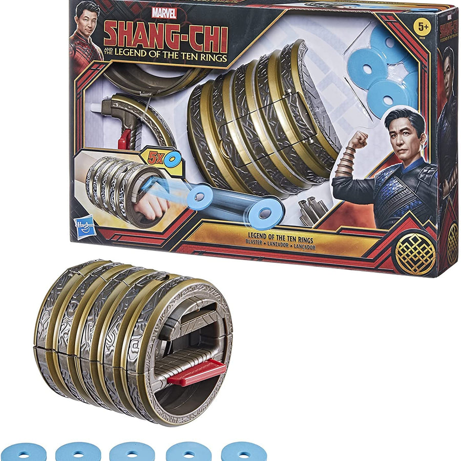 Marvel Hasbro Shang-Chi and The Legend of The Ten Rings Blaster Hero Role Play Action Toy, Includes 5 Rings, for Kids Ages 5 and Up