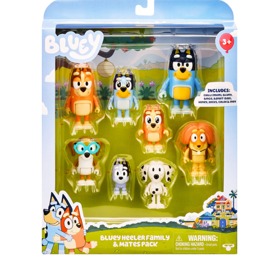 Bluey Heeler Family Figure Pack