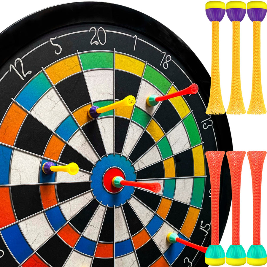 Doinkit Darts Kid-Safe Indoor Magnetic Dart Board - Easy to Hang, Fun to Play, Includes Board and 6 Unique Magnetic Darts
