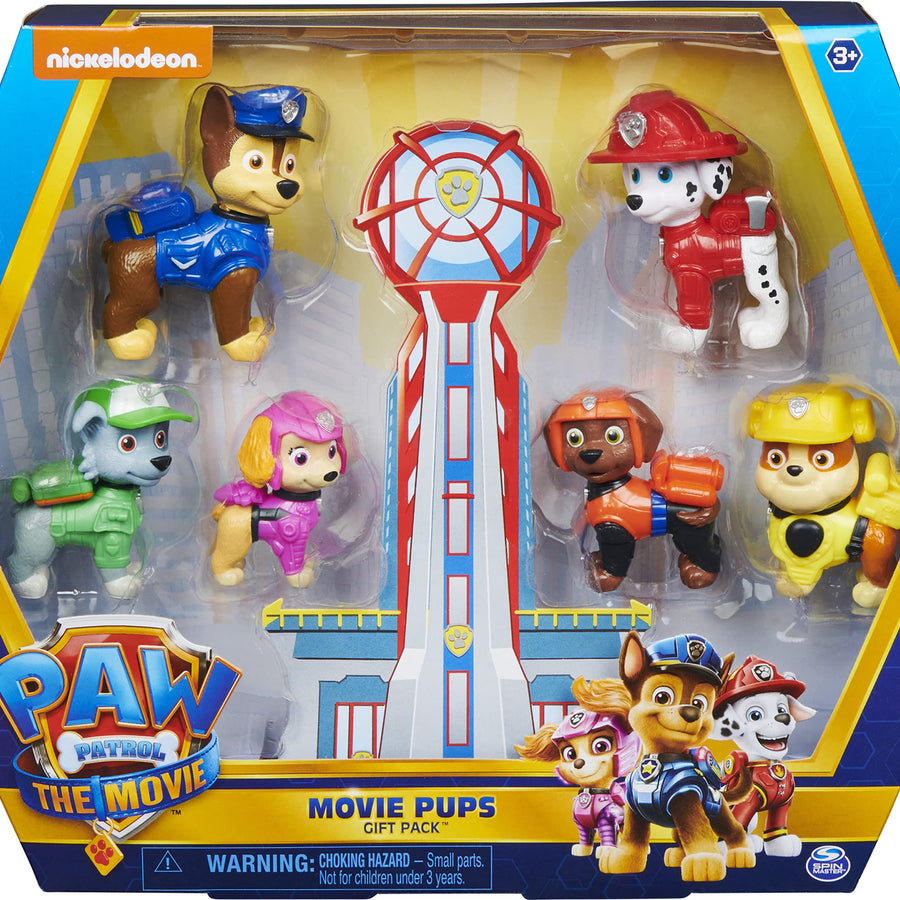 PAW Patrol, Movie Pups Gift Pack with 6 Collectible Toy Figures, Kids Toys for Ages 3 and up
