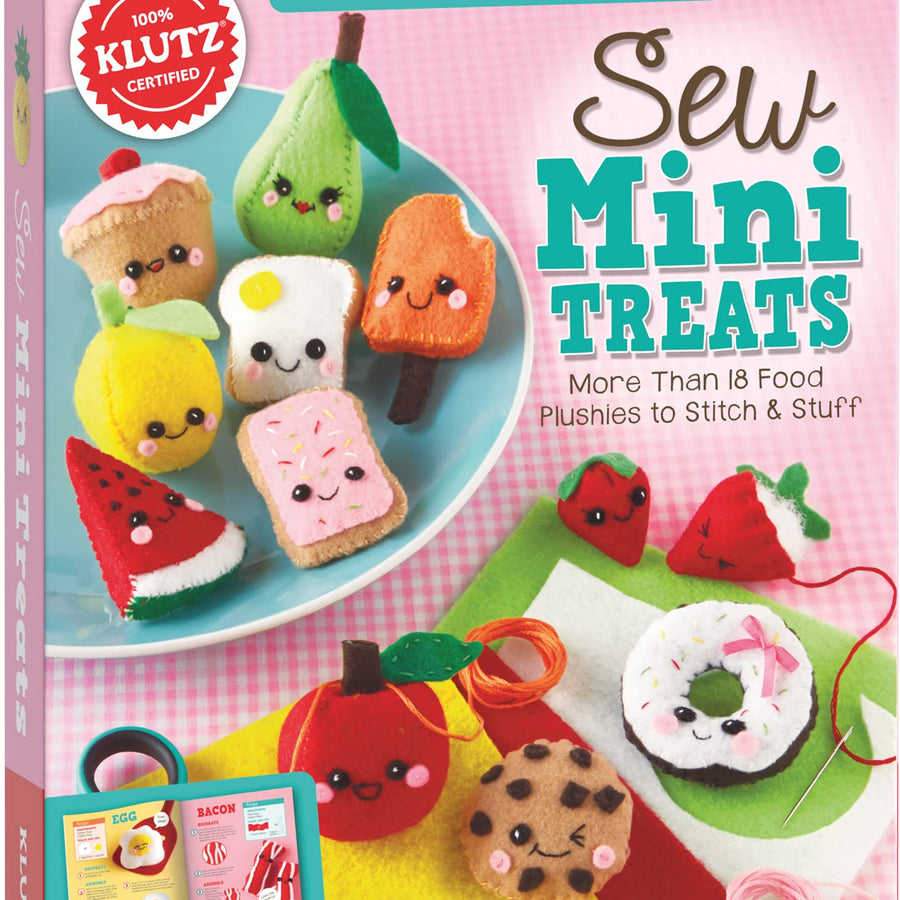 Klutz Sew Mini Treats Craft Kit, 8" Length x 1.5" Width x 9" Height