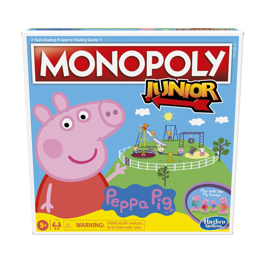 Hasbro Gaming Monopoly Junior: Peppa Pig Edition Board Game for 2-4 Players, Indoor Game for Kids Ages 5 and Up (Amazon Exclusive)