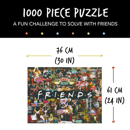 Paladone Friends TV Show Collage Jigsaw Puzzle Puzzle-1000 Pieces-Officially Licensed
