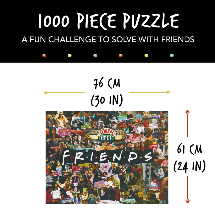 Paladone Friends TV Show Collage Jigsaw Puzzle Puzzle-1000 Pieces-Officially Licensed