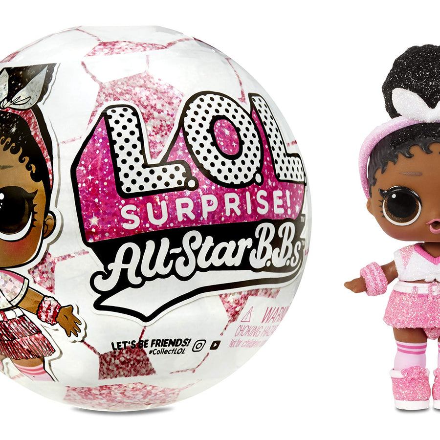 LOL Surprise All-Star B.B.s Sports Series 3 Soccer Team Sparkly Dolls with 8 Surprises, Accessories, Surprise Doll