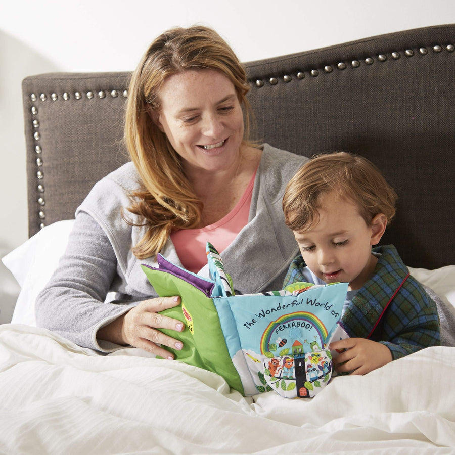 Melissa & Doug Soft Activity Baby Book - The Wonderful World of Peekaboo!