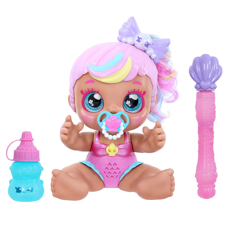 Kindi Kids Electronic 6.5" Doll and 2 Accessories - Poppi Pearl Bubble 'N' Sing