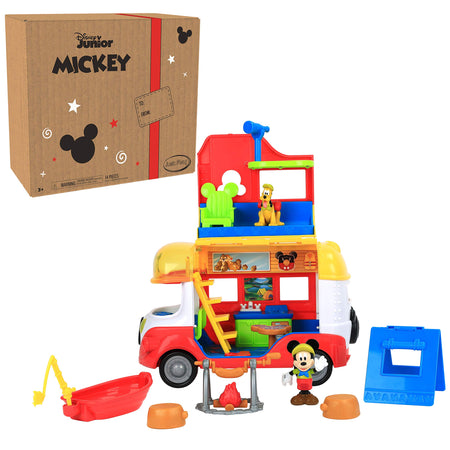 Disney Junior Mickey Mouse Outdoor and Explore Camper, Lights and Sounds Playset, Amazon Exclusive, by Just Play
