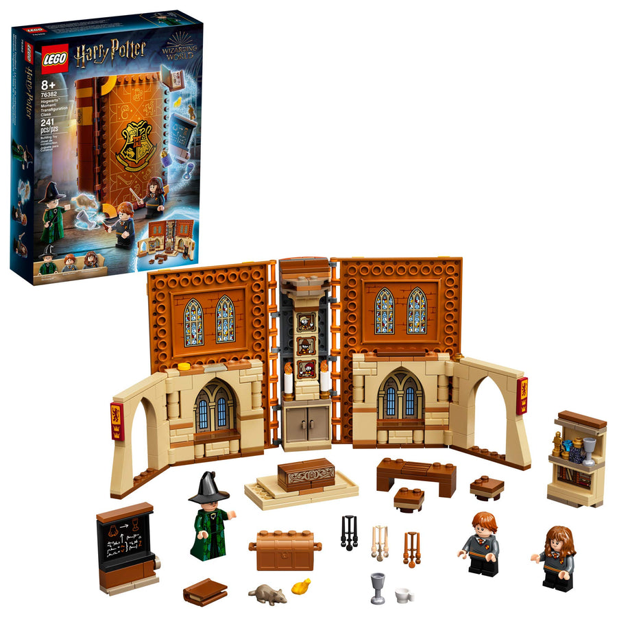 LEGO Harry Potter Hogwarts Moment: Transfiguration Class 76382 Professor McGonagall Room; Collectible Playset, New 2021 (241 Pieces)