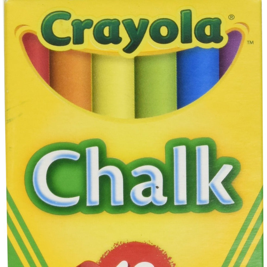 Crayola Chalk, Assorted Colors, 12 Sticks Per Box
