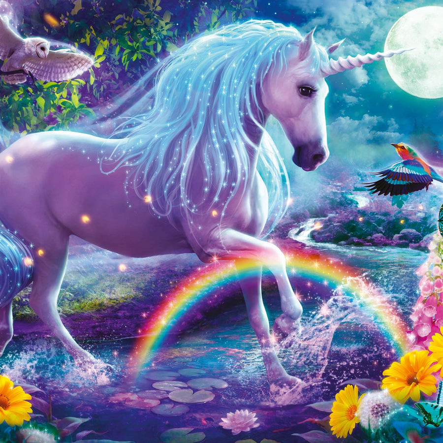 Ravensburger Glitter Unicorn 100 Piece Puzzles for Kids, Every Piece is Unique, Pieces Fit Together Perfectly
