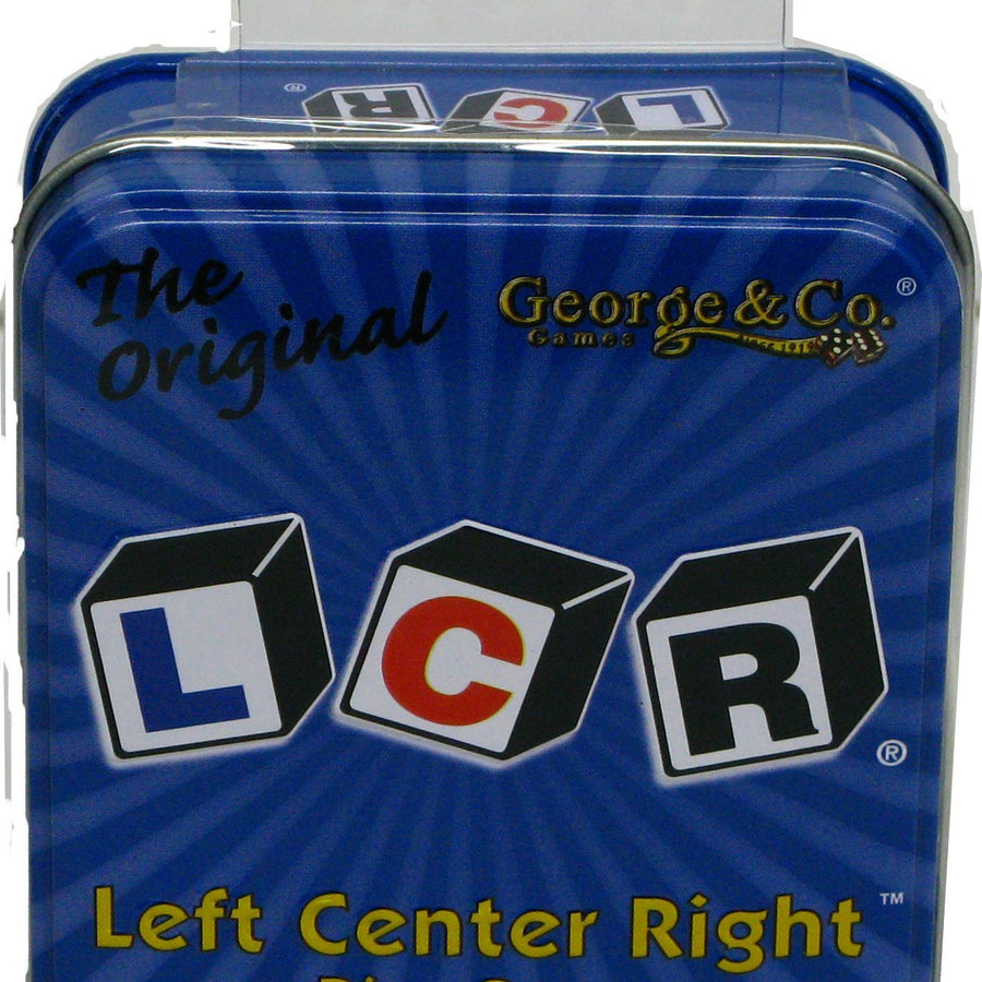 LCR® Left Center Right™ Dice Game - Blue Tin