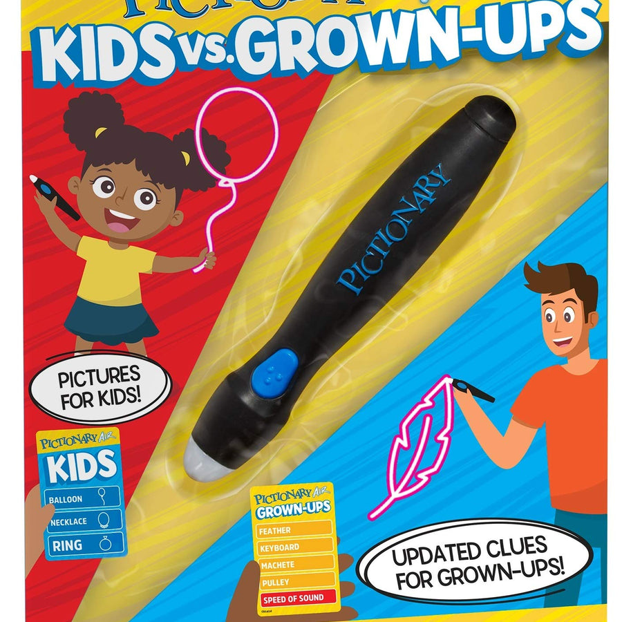 Mattel Pictionary Air Kids vs Grown-Ups Family Drawing Game, Links to Smart Devices, Gift for Kid, Family & Adult Game Night, Ages 6 Years & Older