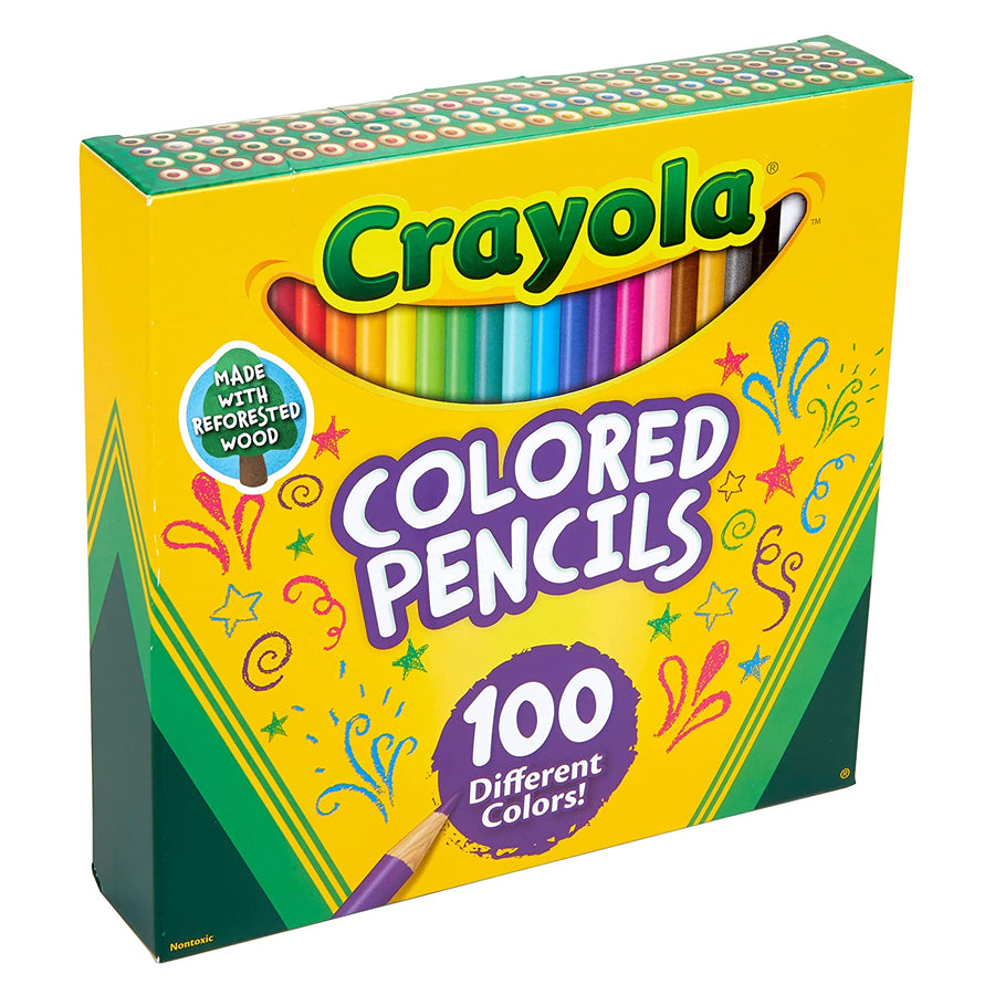 Crayola Colored Pencils Adult Coloring Set, Gift, 100 Count