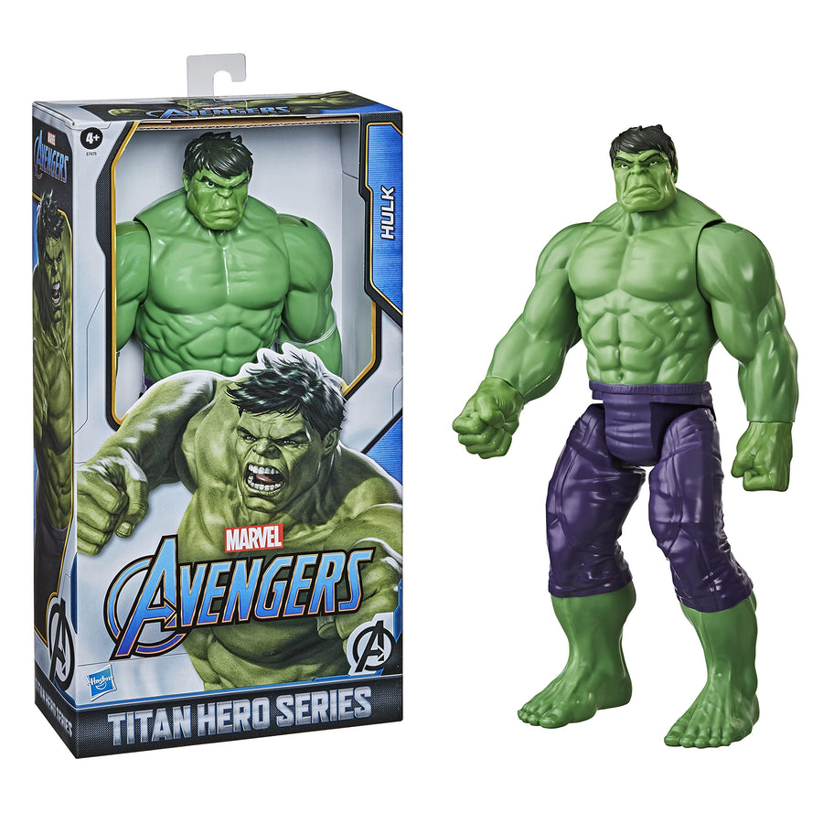 Marvel Avengers Titan Hero Series Blast Gear Deluxe Hulk Action Figure, 30-cm Toy, Inspired byMarvel Comics, for Children Aged 4 and Up