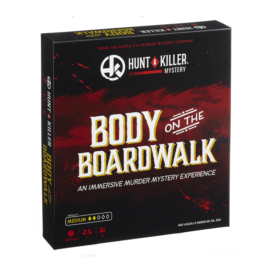 Hunt A Killer Body On The Boardwalk, Immersive Murder Mystery Game -Take on The Unsolved Case for Independent Challenge, Date Night, or with Family & Friends as Detectives for Game Night, Age 14+