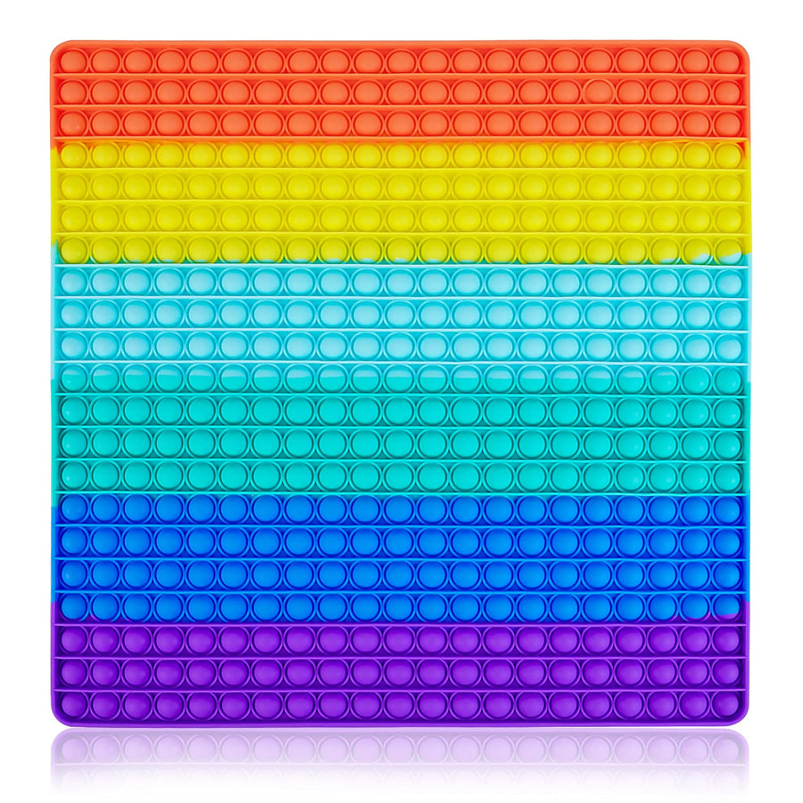 441 Bubbles Biggest Jumbo Huge Rainbow Pop Pops Poppers it Sensory Toy Super Big Extra Large Fidget Giant Mega Popet Popit, Sqaure Poppet Popper 1000 Gigantic Popitsfidgets Gifts Oversized Push its