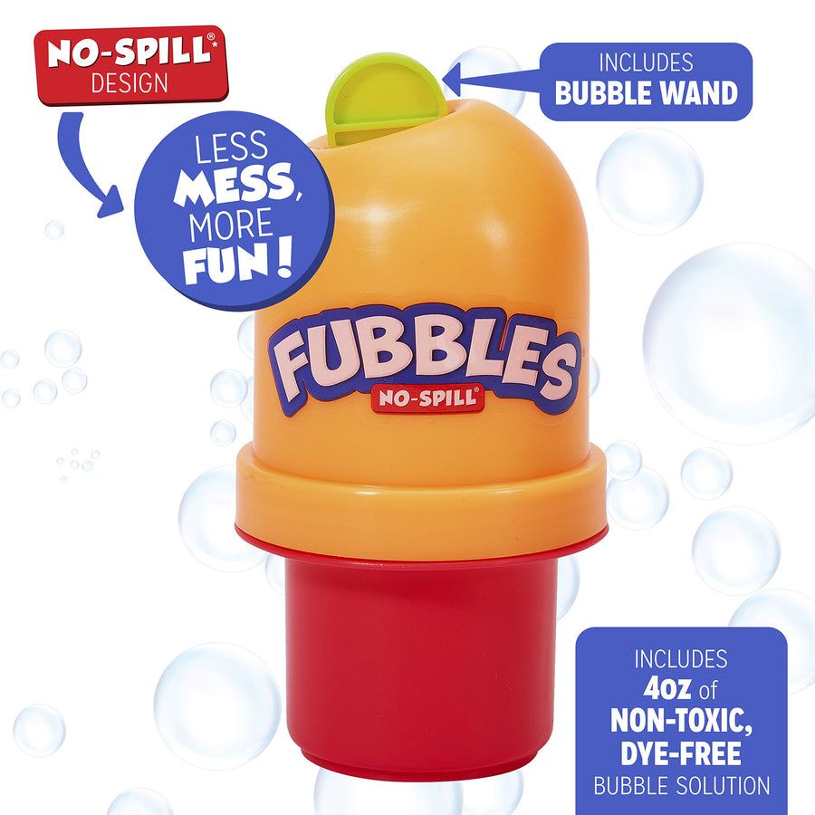 Little Kids Fubbles No-Spill Tumbler Includes 4oz Bubble Solution and bubble wand (tumbler colors may vary)