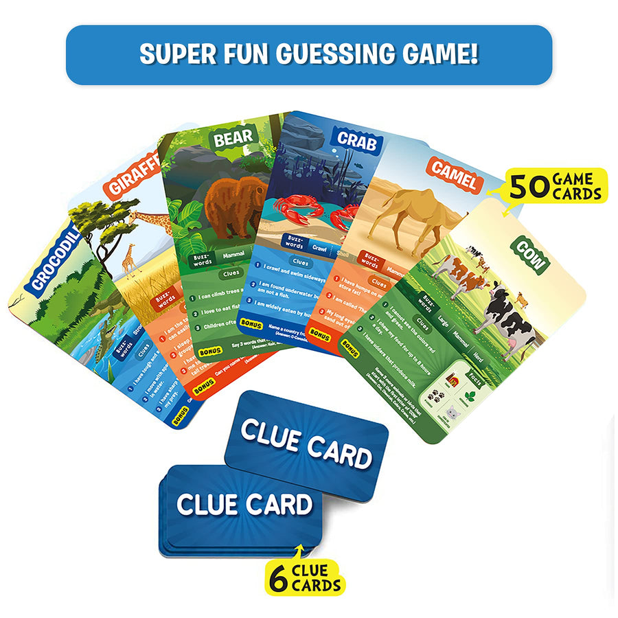 Skillmatics Card Game : Guess in 10 Animal Planet | Gifts for Ages 6 and Up | Super Fun for Travel & Family Game Night