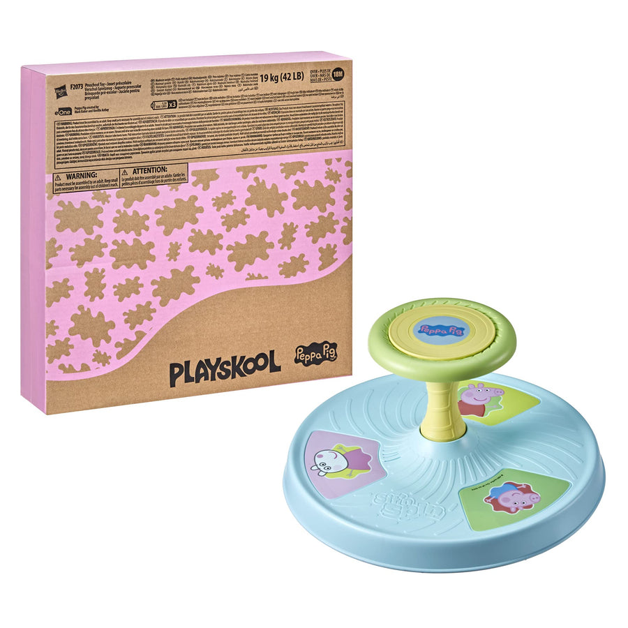 Playskool Peppa Pig Sit 'n Spin Musical Classic Spinning Activity Toy for Toddlers Ages 18 Months and Up (Amazon Exclusive)