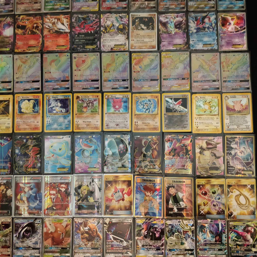 50+ Official Pokemon Cards Binder Collection Booster Box with 5 Foils in Any Combination and at Least 1 Rarity, GX, EX, FA, Tag Team, Or Secret Rare, with Cards Like Charizard and Detective Pikachu