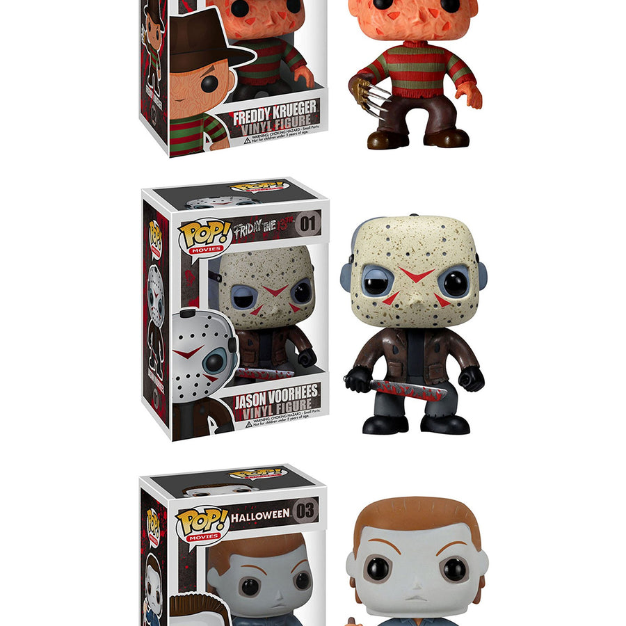 Funko Horror Classics POP Movies Collectors Set: Freddy Krueger, Jason Voorhees, Michael Myers Action Figure