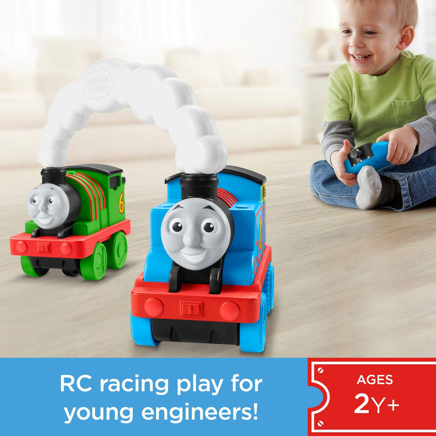 Fisher-Price Thomas & Friends Race & Chase R/C, remote controlled toy train engines for toddlers and preschool kids