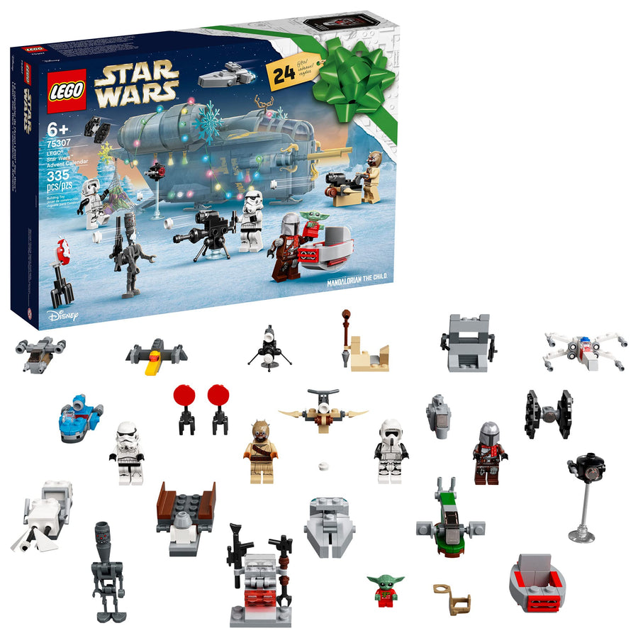 LEGO Star Wars Advent Calendar 75307 Awesome Toy Building Kit for Kids with 7 Popular Characters and 17 Mini Builds; New 2021 (335 Pieces)
