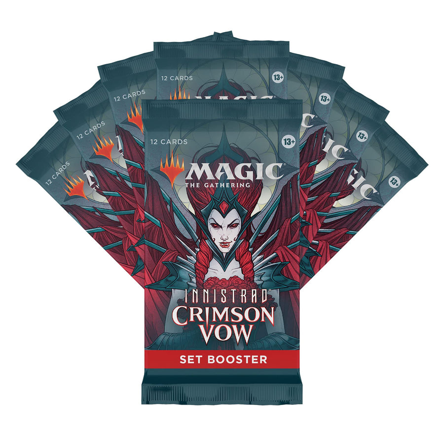 Magic: The Gathering Innistrad: Crimson Vow Bundle | 8 Set Boosters + Accessories
