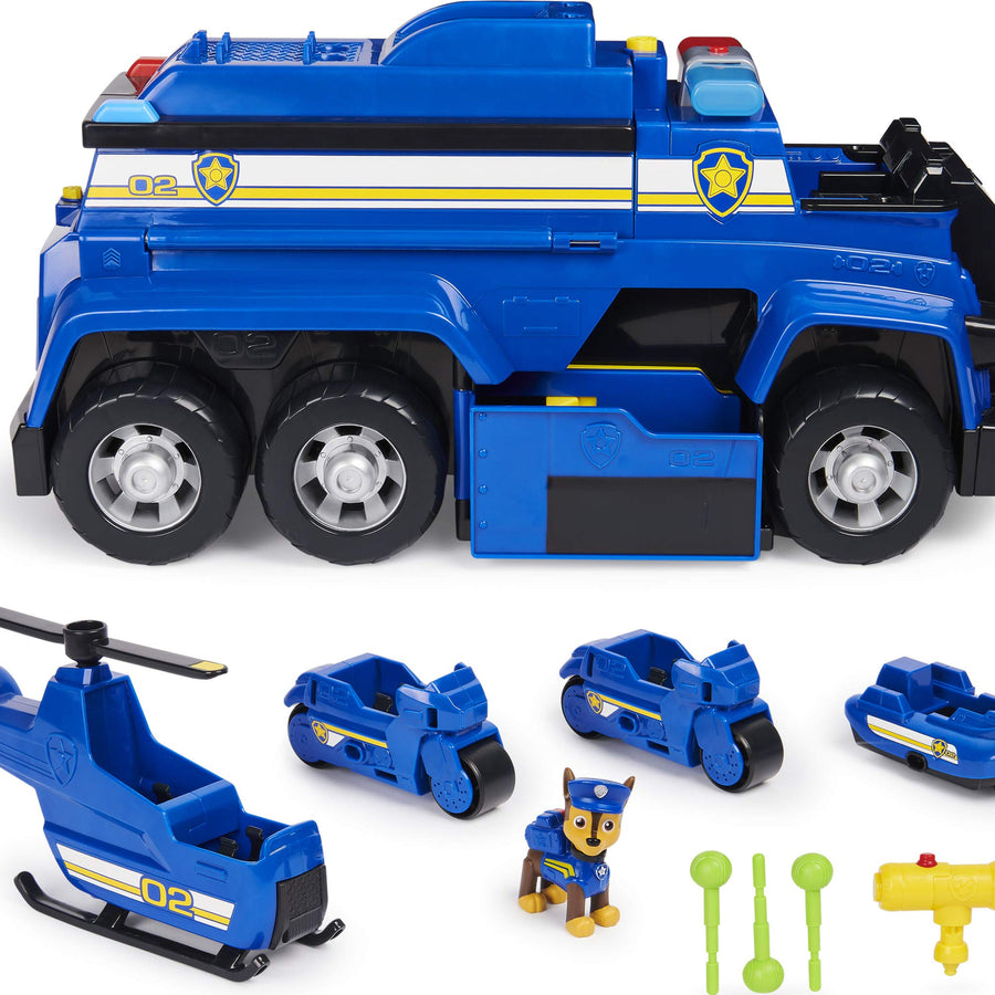 Paw Patrol, Chase’s 5-in-1 Ultimate Cruiser with Lights and Sounds, for Kids Aged 3 and up